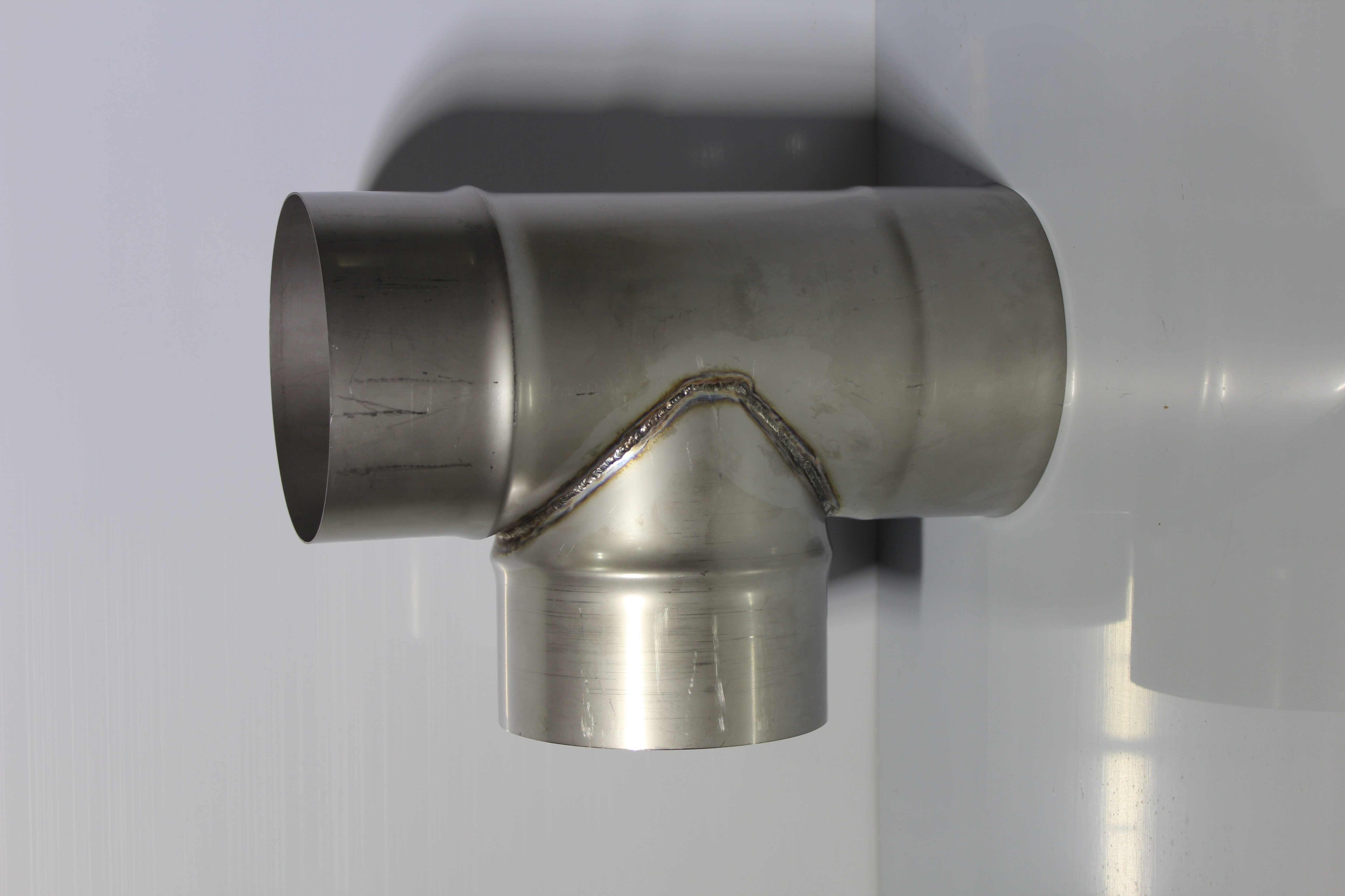 Сэндвич-тройник Ø150/220 мм 90° AISI 321/201 1мм/0.5мм